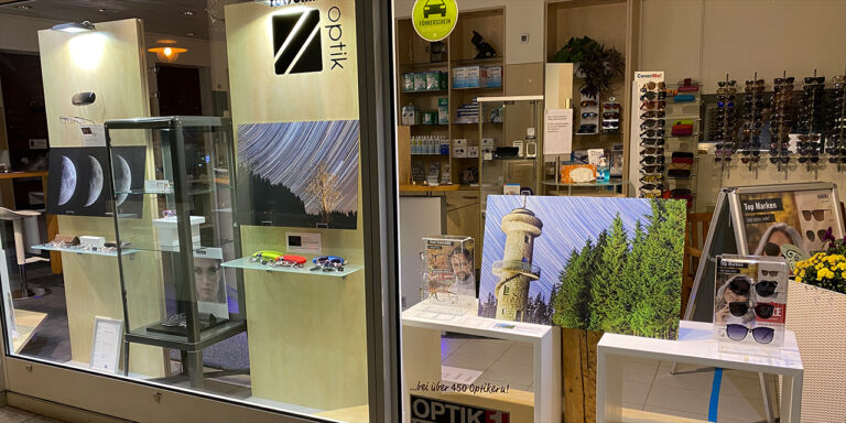 Ausstellung einiger Bilder bei Optik Rutschmann